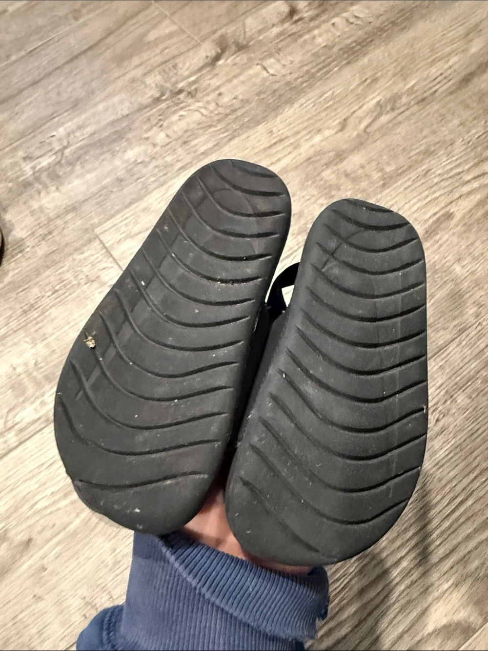 Nike Kids Black Slide Sandals with Pink and White Swoosh